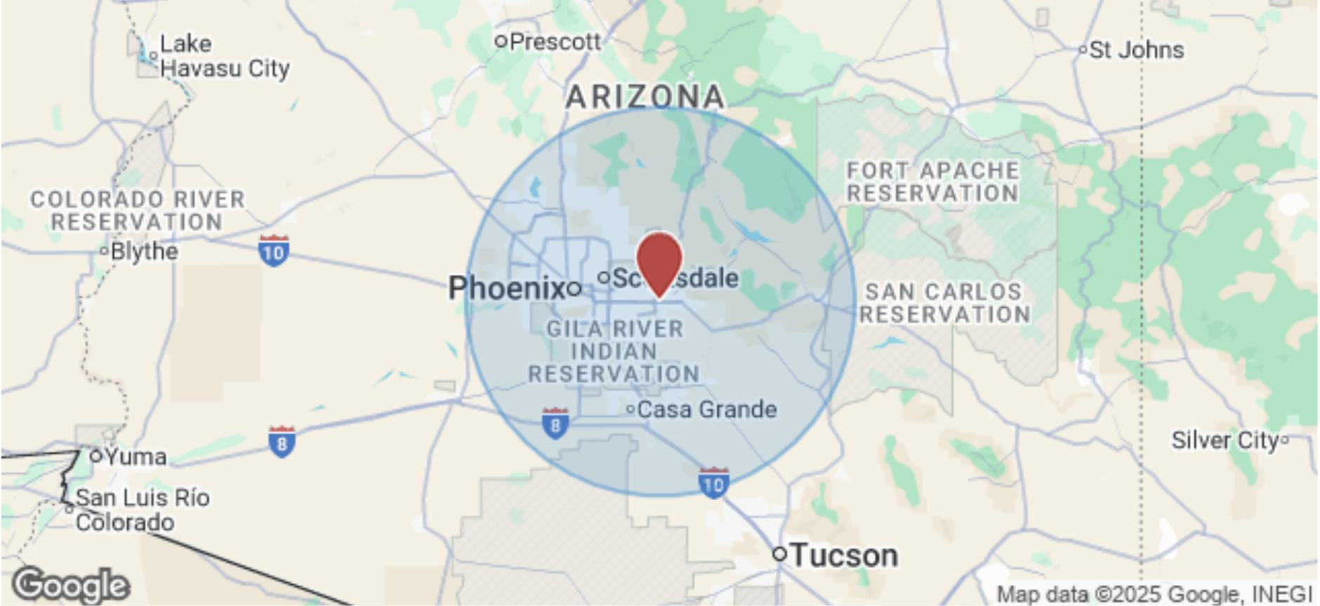 Mesa massage studio exterior near East Hampton Avenue